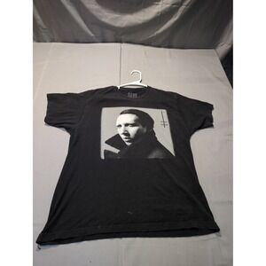 Marilyn Manson Heaven Upside Down Tour 2018 Black Graphic T-Shirt LG